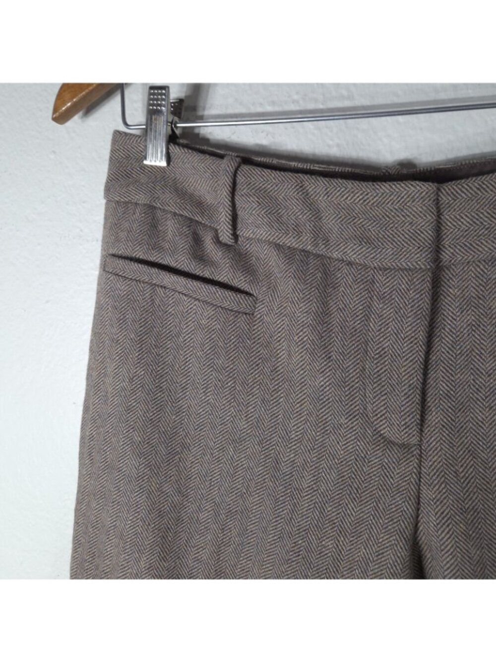 The Limited Tan Wool Blend Flare Pants Women's Size 6P Cassidy Fit Relaxed Hip - Picture 4 of 16